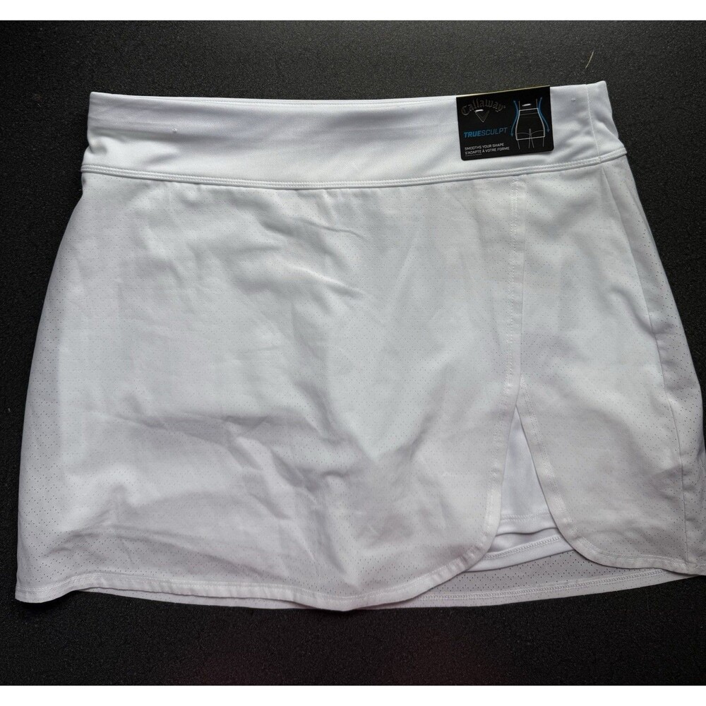 NWT Callaway  Women’s Golf Tennis Pickleball TRUESCULPT OPTI-DRI White Skort  M